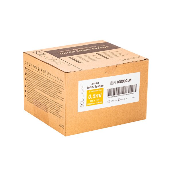 Insulin Safety Syringe, box